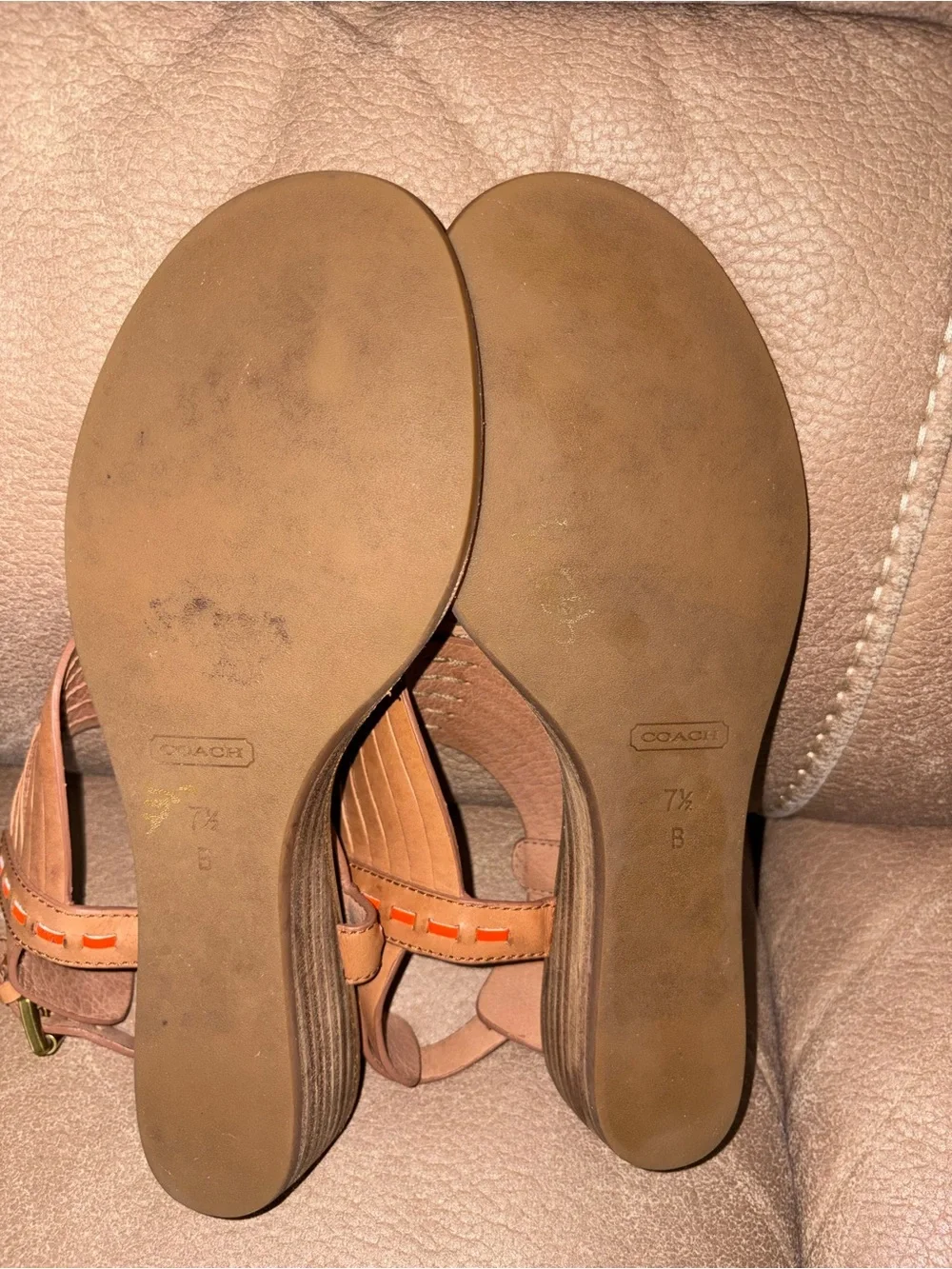 Coach leather strap